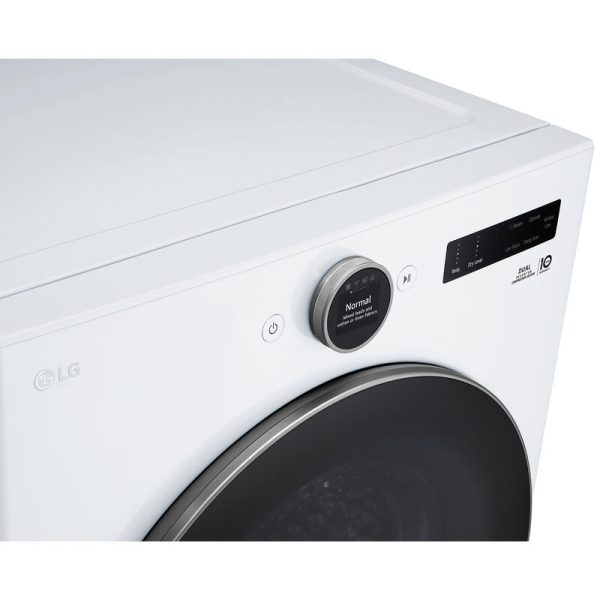 LG 27 in. 7.8 cu. ft. Smart Stackable Electric Dryer with Dual Inverter HeatPump Technology, Inverter Direct Drive Motor System & Sensor Dry - White - Image 12