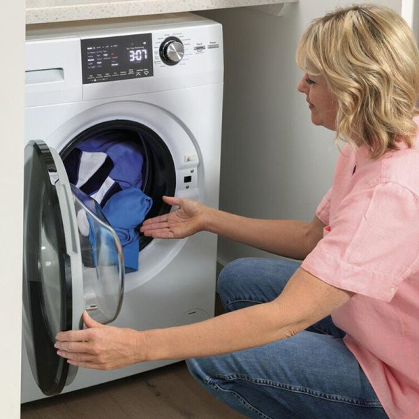 GE 24 in. 2.4 cu. ft. Electric All-in-One Front Load Washer-Dryer Combo with Sensor Dry - White - Image 13