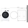 LG 27 in. 7.8 cu. ft. Smart Stackable Electric Dryer with Dual Inverter HeatPump Technology, Inverter Direct Drive Motor System & Sensor Dry - White - Image 18