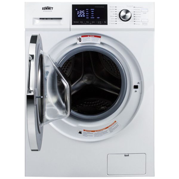 Summit 24 in. 2.7 cu. ft Electric All-in-One Front Load Washer-Dryer Combo with 16 Wash Programs & Wrinkle Care - White - Image 3