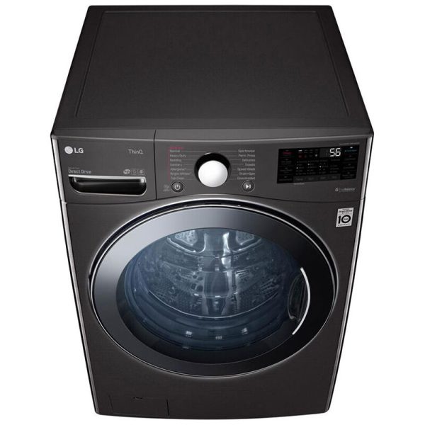 LG 27" Electric All-in-One Front Loading Combo with 4.5 Cu. Ft. Washer with 14 Wash Programs & 4.5 Cu. Ft. Dryer with 4 Dryer Programs, Sensor Dry & Wrinkle Care - Black Steel - Image 3