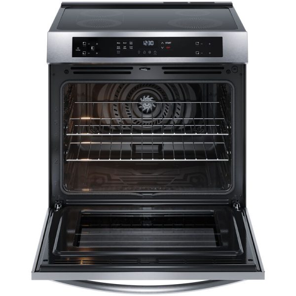 Frigidaire 30 in. 5.3 cu. ft. Convection Oven Freestanding Electric Range with 4 Induction Zones - Stainless Steel - Image 4