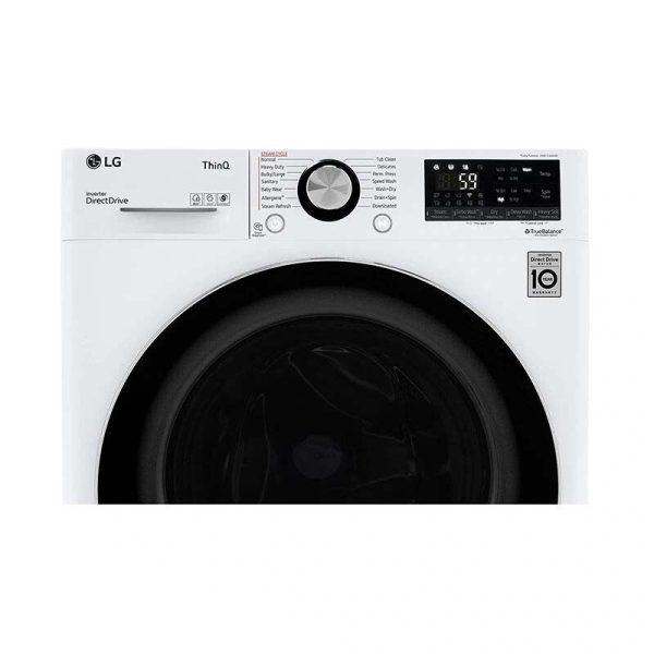 LG 24" Electric All-in-One Front Loading Combo with 2.4 Cu. Ft. Washer with 14 Wash Programs & 2.4 Cu. Ft. Dryer with 1 Dryer Program, Sensor Dry & Wrinkle Care - White - Image 5