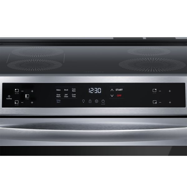 Frigidaire 30 in. 5.3 cu. ft. Convection Oven Freestanding Electric Range with 4 Induction Zones - Stainless Steel - Image 8