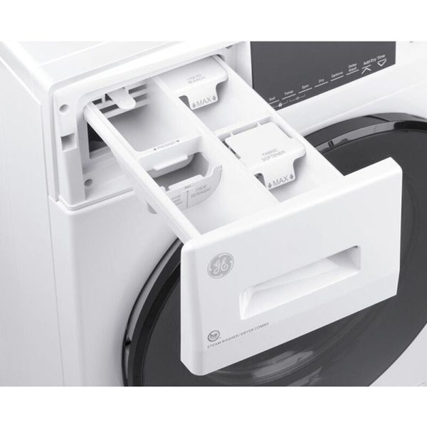 GE 24 in. 2.4 cu. ft. Electric All-in-One Front Load Washer-Dryer Combo with Sensor Dry - White - Image 8