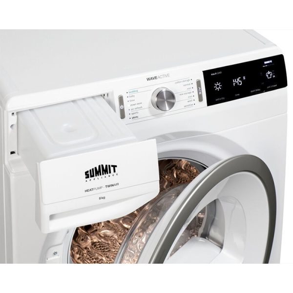 Summit 24 in. 3.8 cu. ft. Stackable Ventless Heat Pump Electric Dryer - White - Image 7