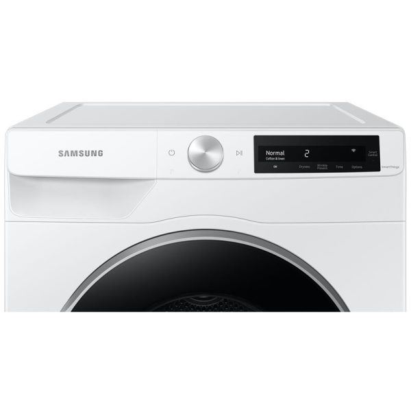 Samsung 24 in. 4.0 cu. ft. Ventless Heat Pump Electric Dryer with 15 Dryer Programs, 11 Dry Options, Sanitize Cycle, Wrinkle Care & Sensor Dry - White - Image 9