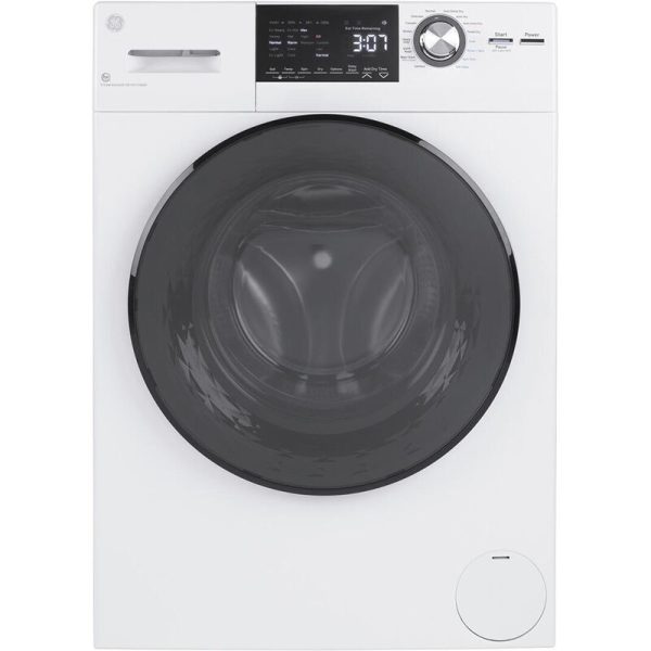 GE 24 in. 2.4 cu. ft. Electric All-in-One Front Load Washer-Dryer Combo with Sensor Dry - White