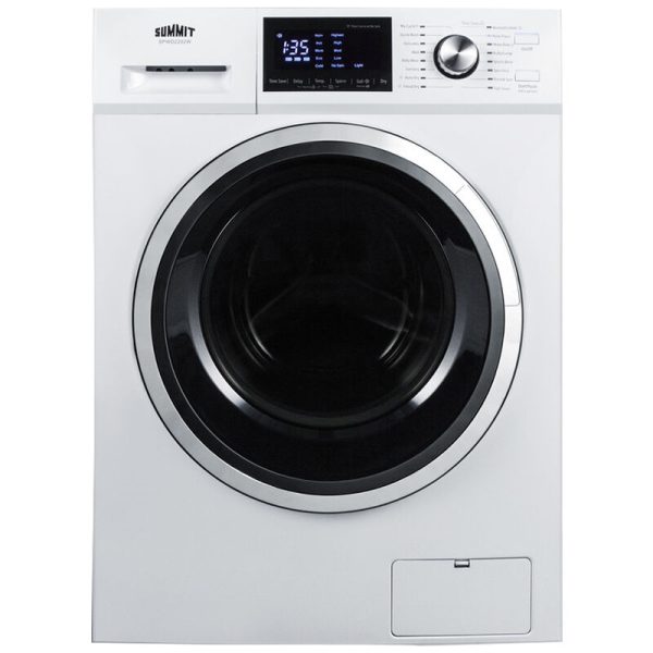 Summit 24 in. 2.7 cu. ft Electric All-in-One Front Load Washer-Dryer Combo with 16 Wash Programs & Wrinkle Care - White