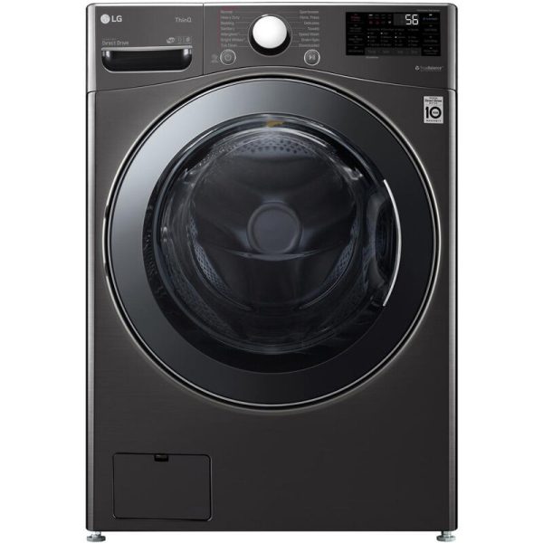 LG 27" Electric All-in-One Front Loading Combo with 4.5 Cu. Ft. Washer with 14 Wash Programs & 4.5 Cu. Ft. Dryer with 4 Dryer Programs, Sensor Dry & Wrinkle Care - Black Steel