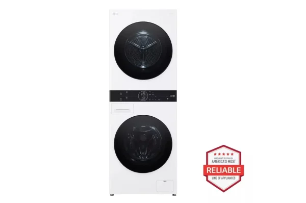 LG Compact Single Unit LG WashTower™ with Center Control™ 2.4 cu.ft. Front Load Washer and 4.2 cu.ft. Electric Ventless HeatPump™ Dryer - Image 2