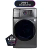 LG 27 in. 7.8 cu. ft. Smart Stackable Electric Dryer with Dual Inverter HeatPump Technology, Inverter Direct Drive Motor System & Sensor Dry - Black Stainless Steel - Image 5